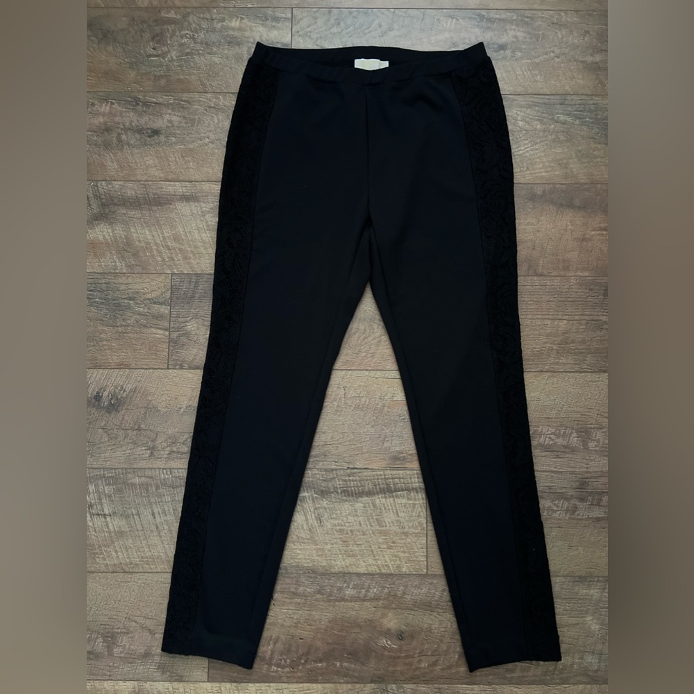 MICHAEL KORS | Lace trim pull on leggings